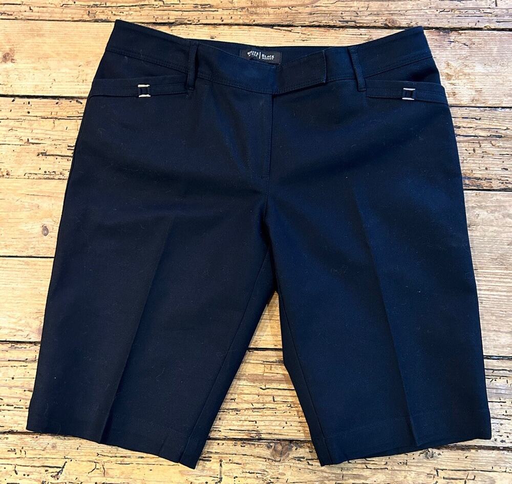 White House Black Market Women’s Size 6 Black Bermuda Shorts NWOT